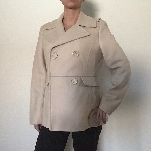 Kenneth Cole, Pea Coat, size 8, camel color - Picture 13 of 14